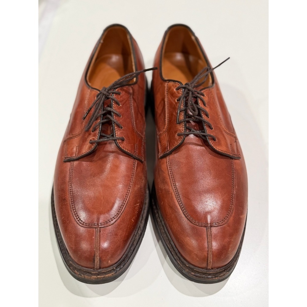 Allen Edmonds Hugh Brown Leather Split Toe McAlliister Shoes Mens 9.5